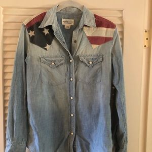 Small Denim - Patriotic western shirt